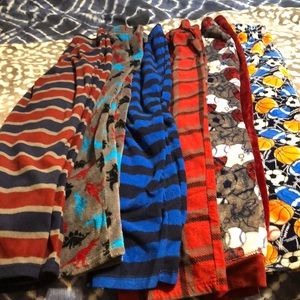 Six pair of sleep pants